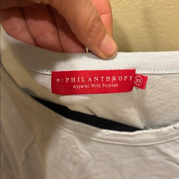 n:PHILANTHROPY Light Gray Tank Top with cute little stars all over it - Picture 7 of 11